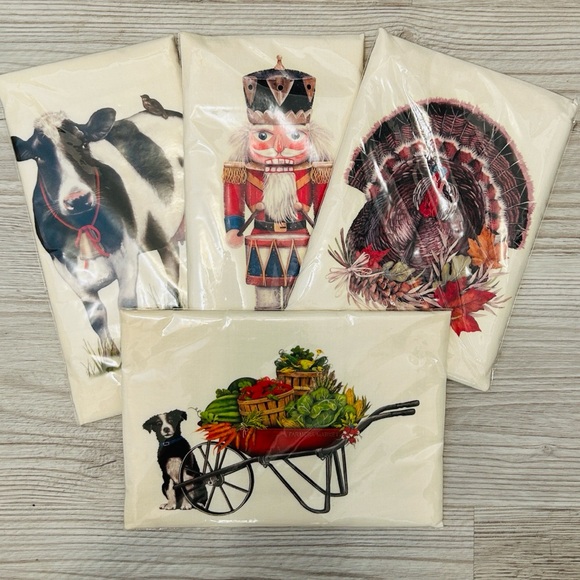 Hallmark Other - 🌾 Artisan Flour Sack Towels Bundle 100% Egyptian Cotton Vintage NWT